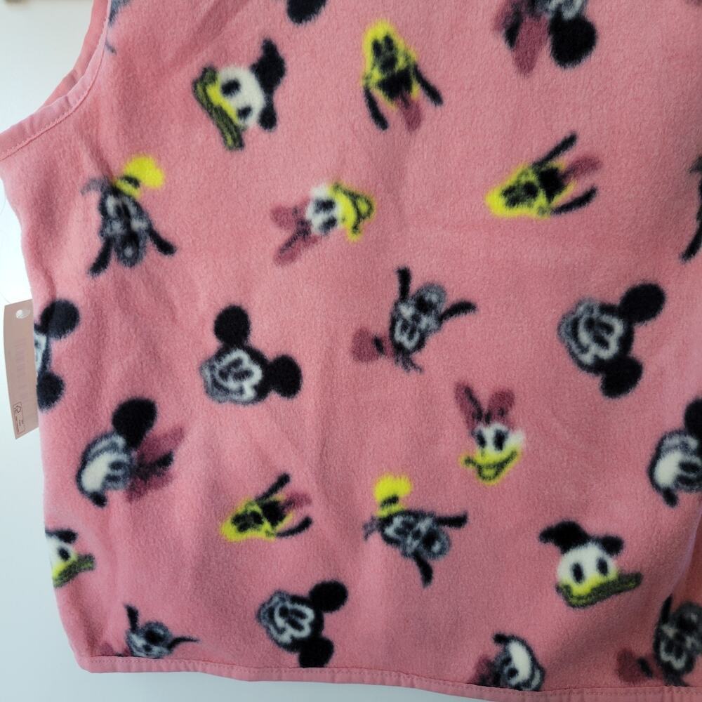 NEW Disney Micky Minnie Fleece Vest Girls S 6/7 - Picture 10 of 10
